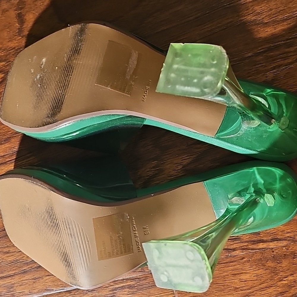 Steve Madden Emerald Green Mules - Picture 4 of 4